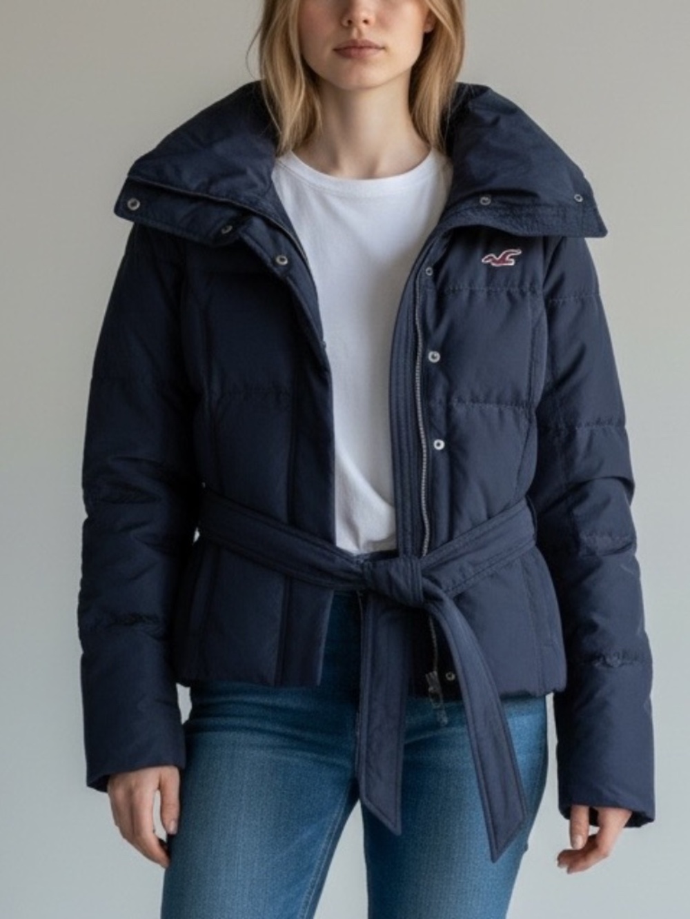 Hollister Down Puffer Jacket - size M - Picture 1 of 7